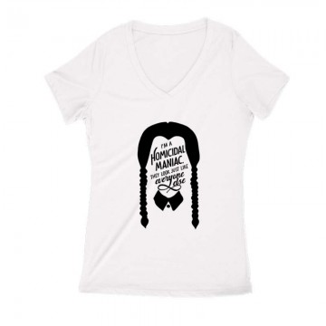 Wednesday - Homicidal Maniac Női V Kivágott póló