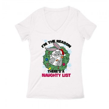 I'm the reason Női V Kivágott póló