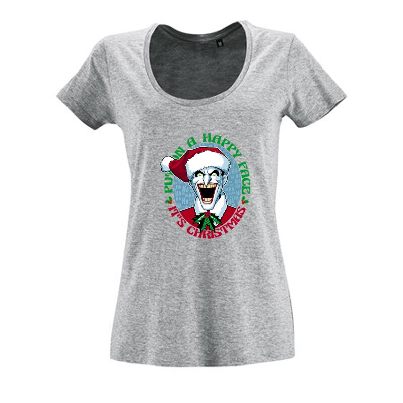 Joker Christmas Női O Nyakú Póló