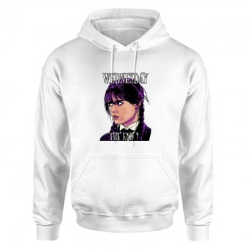 Wednesday The End? Unisex Kapucnis Pulcsi