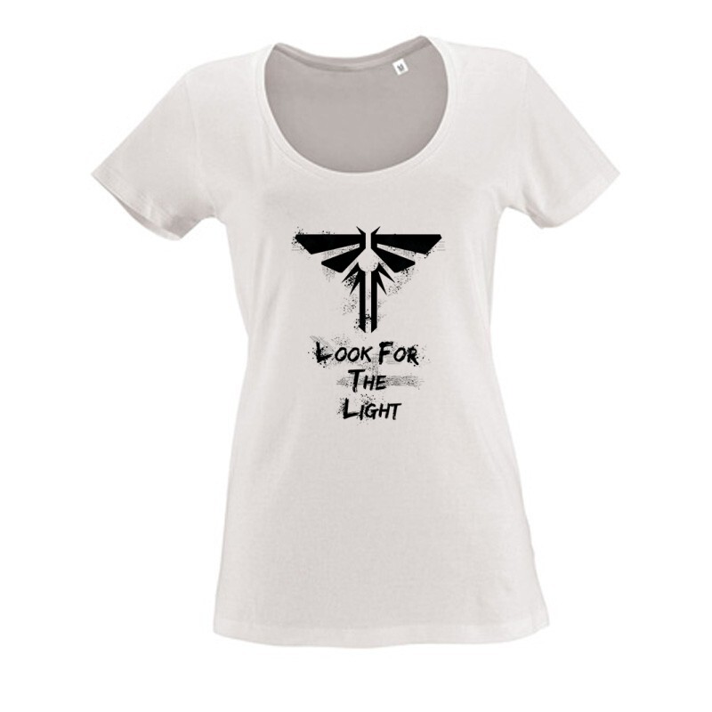 Look for the light (kopott) Női O Nyakú Póló