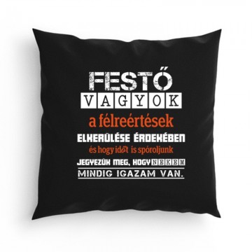 Festő vagyok igazam van Párna