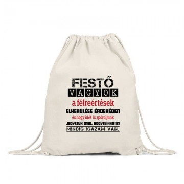 Festő vagyok igazam van Hátizsák