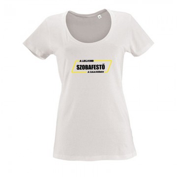 A galaxis legjobb festője Női O Nyakú Póló