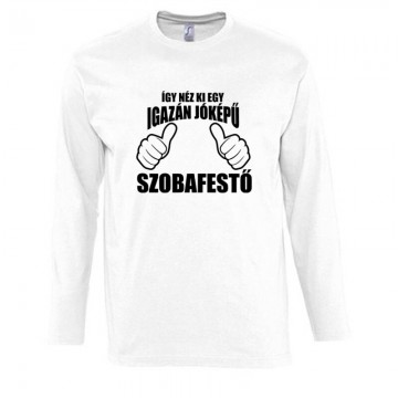 Jóképű Festő Hosszú Ujjú Póló