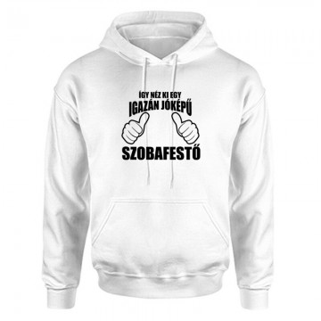 Jóképű Festő Unisex Kapucnis Pulcsi