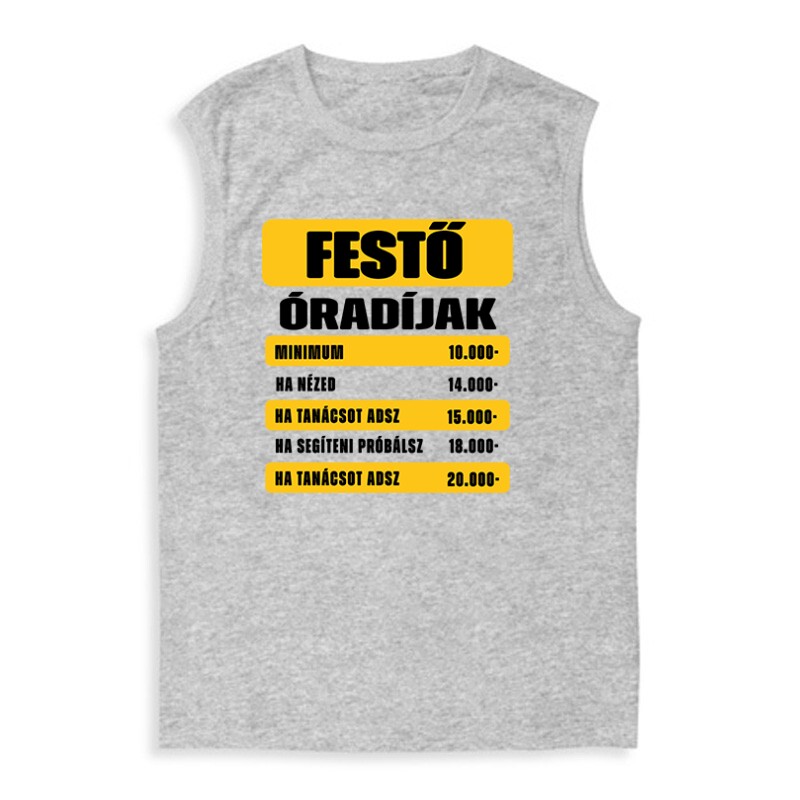 Festő óradíjak Férfi Trikó