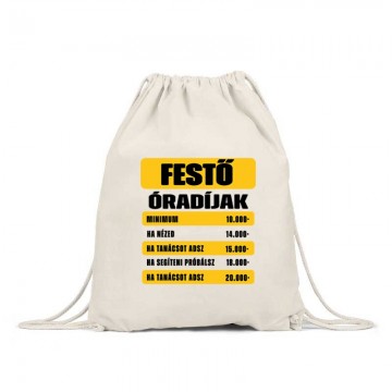 Festő óradíjak Hátizsák