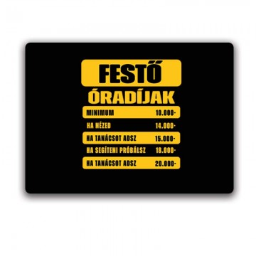 Festő óradíjak Egérpad