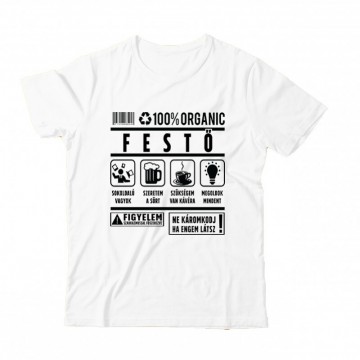 100% organic festő Gyermek Póló