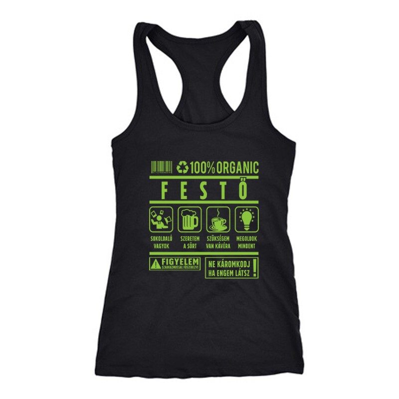 100% organic festő Női Trikó