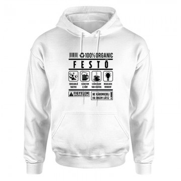 100% organic festő Unisex Kapucnis Pulcsi