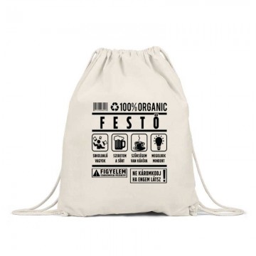 100% organic festő Hátizsák
