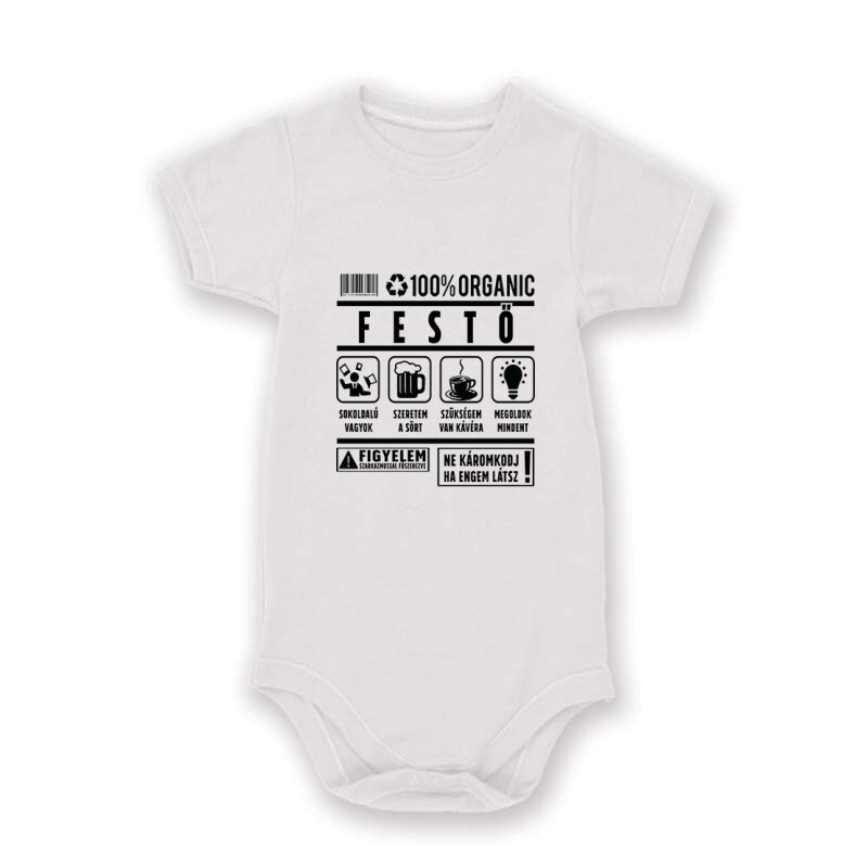 100% organic festő Baby Body