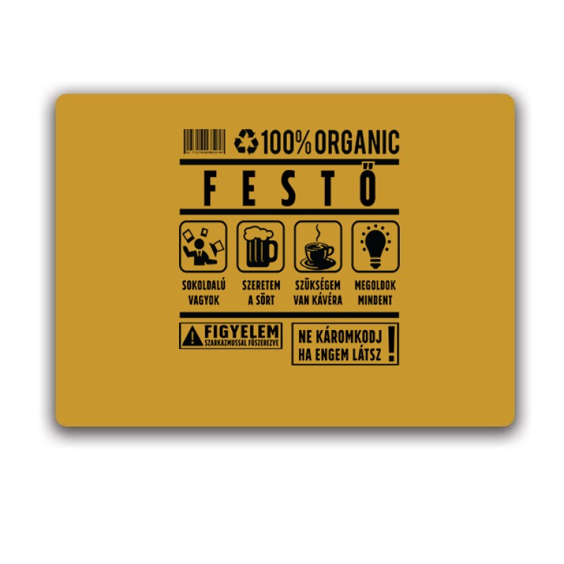 100% organic festő Egérpad