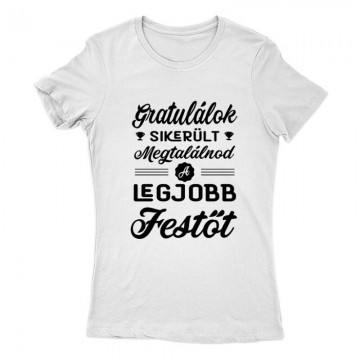 Gratulálok - legjobb festő Női Póló