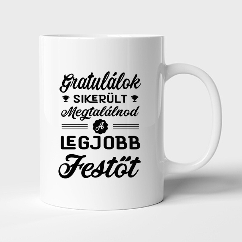 Gratulálok - legjobb festő Bögre