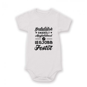 Gratulálok - legjobb festő Baby Body