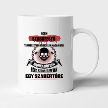 Szakértő festő Bögre