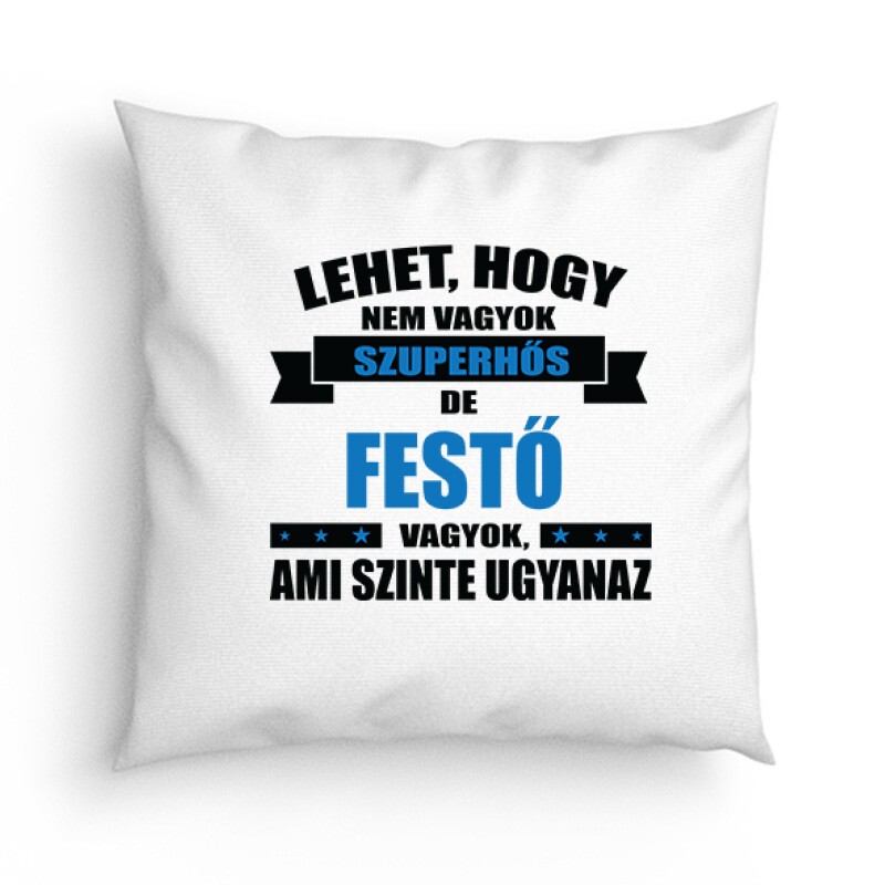 Szuperhős festő Párna