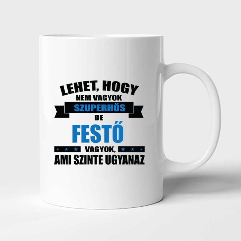 Szuperhős festő Bögre