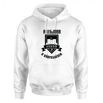 Legjobb festő a vármegyében Unisex Kapucnis Pulcsi