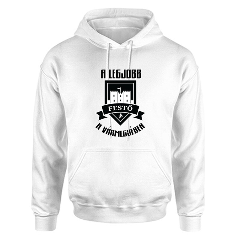 Legjobb festő a vármegyében Unisex Kapucnis Pulcsi