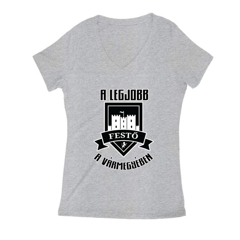 Legjobb festő a vármegyében Női V Kivágott póló