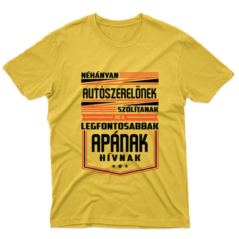 Autószerelő apa Unisex Póló