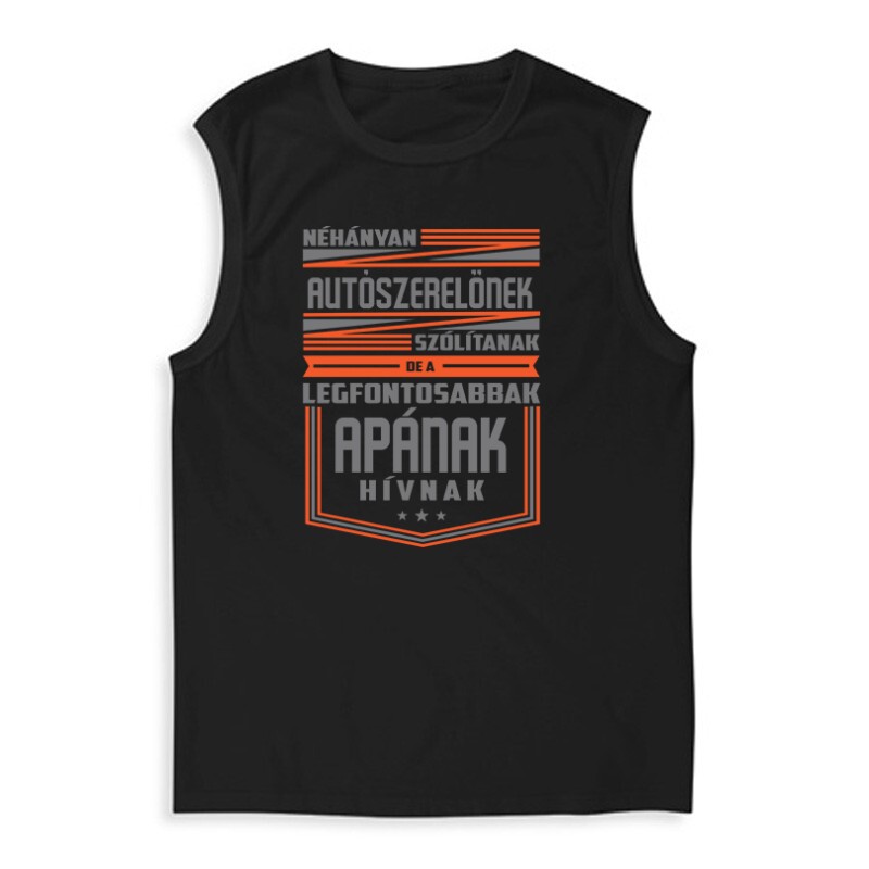 Autószerelő apa Férfi Trikó