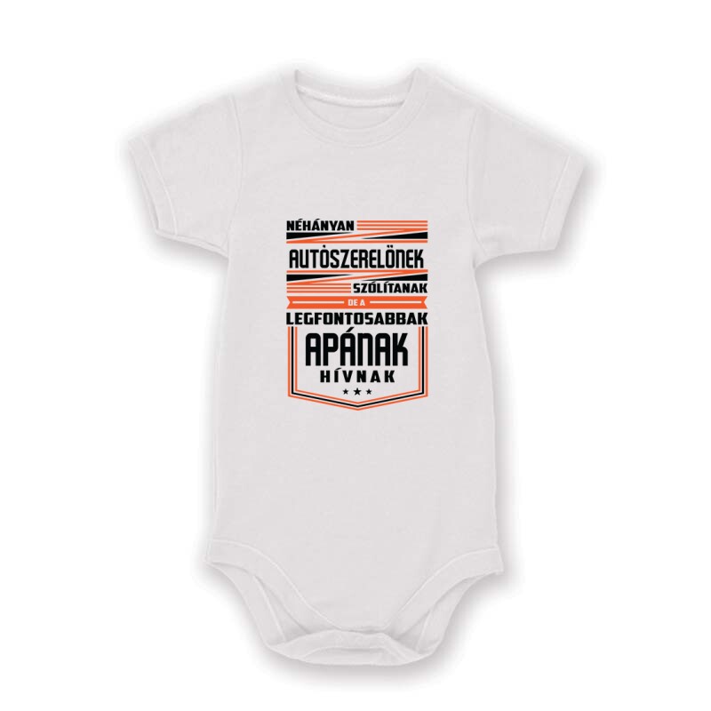 Autószerelő apa Baby Body