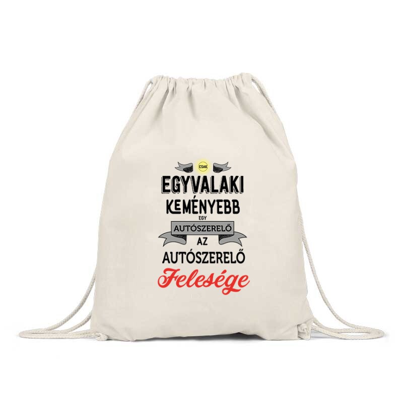 Az autószerelő felesége Hátizsák