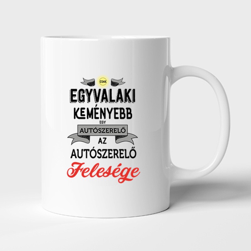 Az autószerelő felesége Bögre