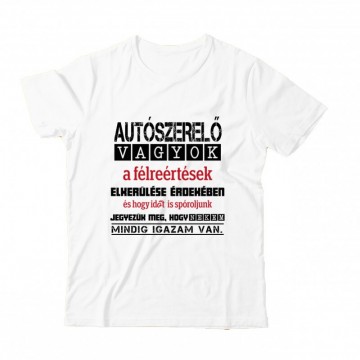 Igazam van autószerelő Gyermek Póló