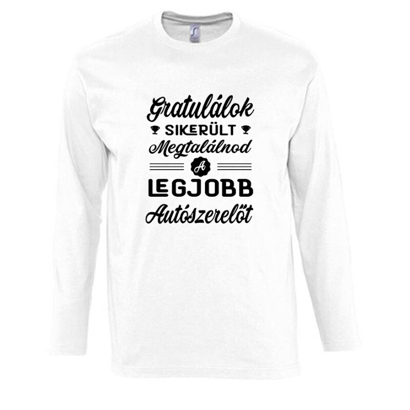 Sikerült megtalálnod (autószerelő) Hosszú Ujjú Póló
