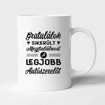 Sikerült megtalálnod (autószerelő) Bögre