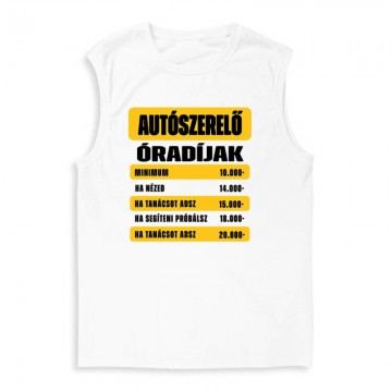 Óradíjak (autószerelő) Férfi Trikó