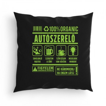 100% organic (autószerelő) Párna