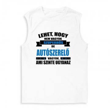 Szuperhős autószerelő Férfi Trikó