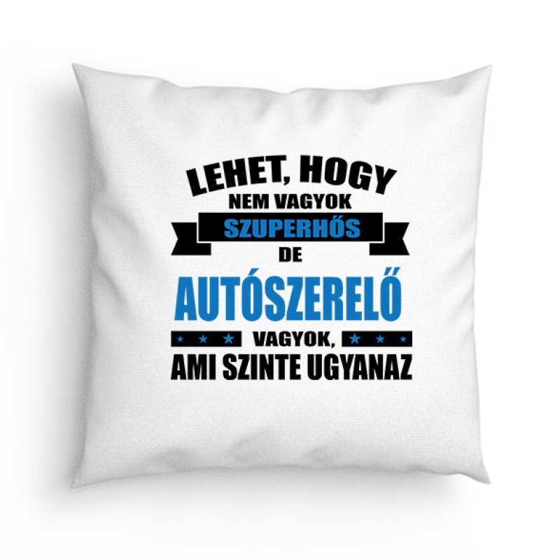 Szuperhős autószerelő Párna