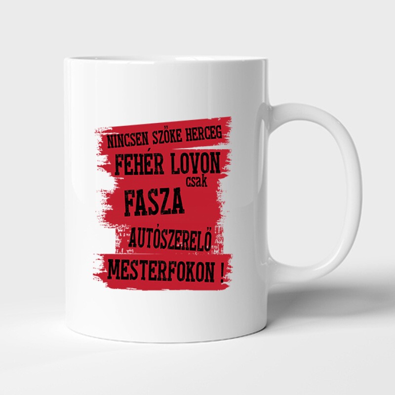 Fasza autószerelő Bögre
