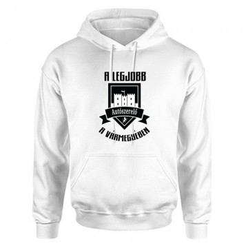 Legjobb autószerelő a vármegyében Unisex Kapucnis Pulcsi