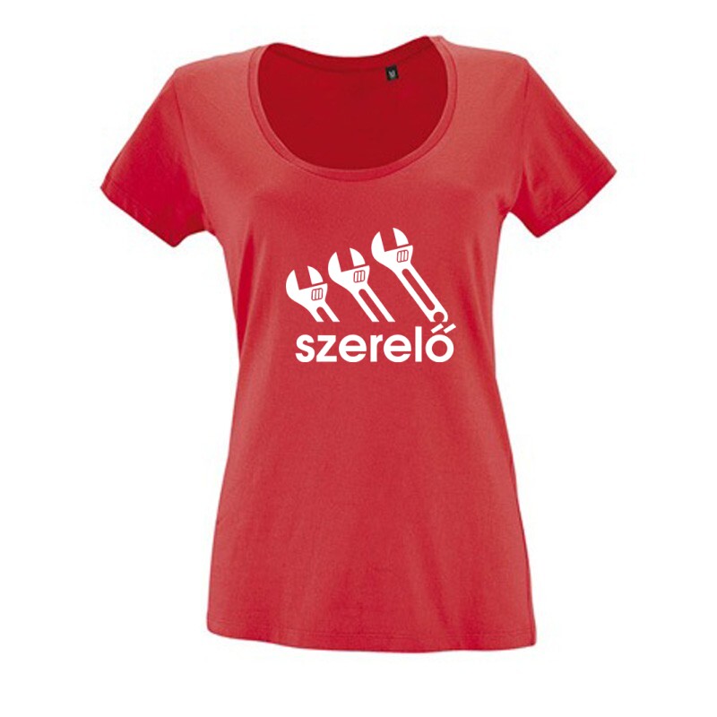 A szerelő Női O Nyakú Póló