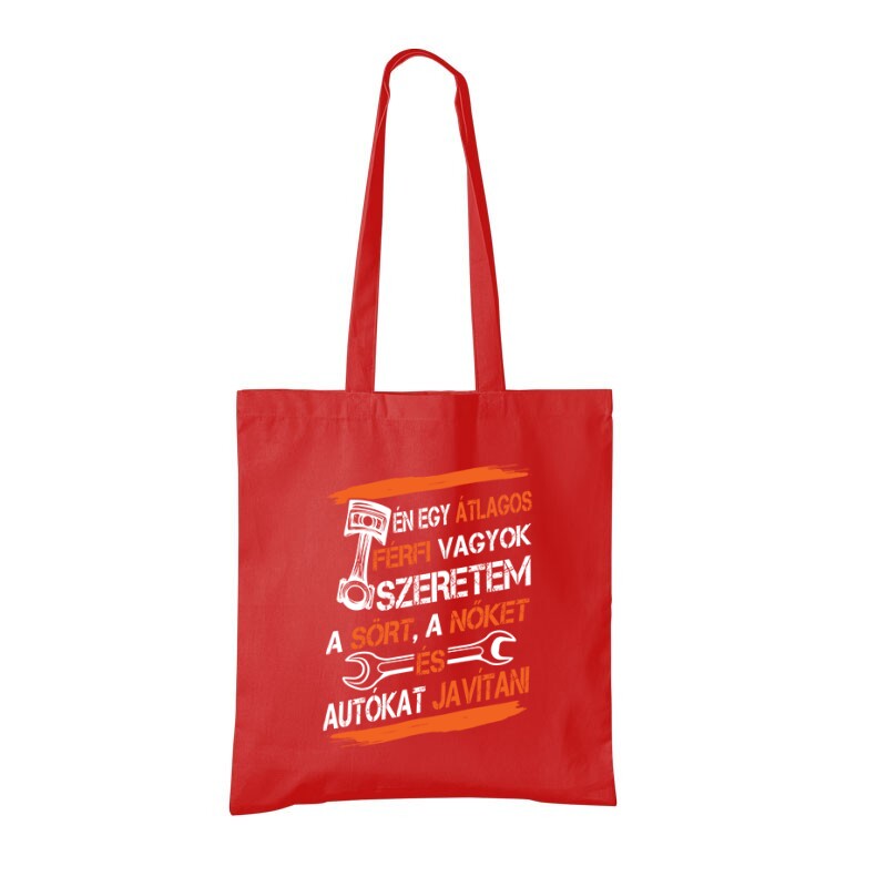 Átlagos férfi (autószerelő) Bevásárló Táska