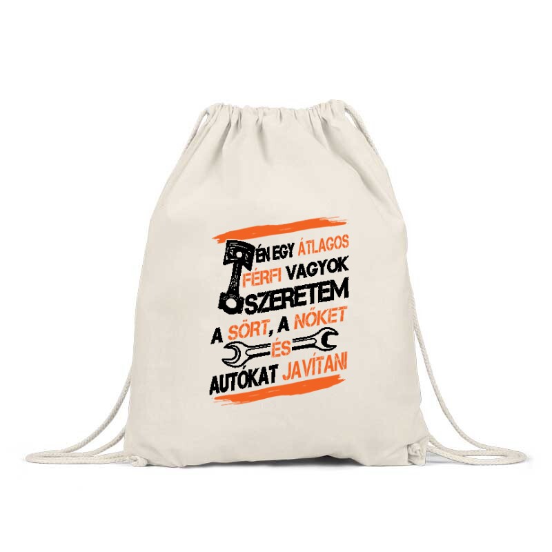 Átlagos férfi (autószerelő) Hátizsák