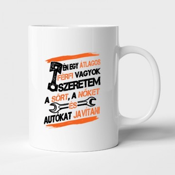 Átlagos férfi (autószerelő) Bögre