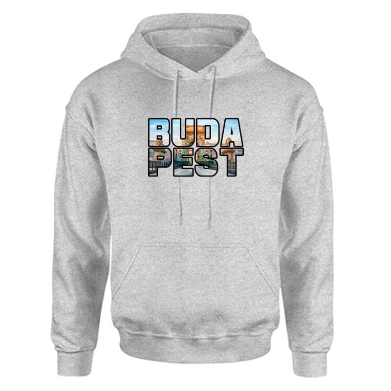 Budapest Unisex Kapucnis Pulcsi