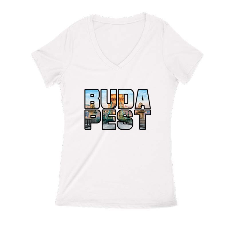 Budapest Női V Kivágott póló