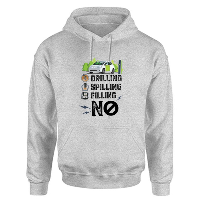 Drilling Spilling Filling NO Unisex Kapucnis Pulcsi