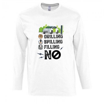 Drilling Spilling Filling NO Hosszú Ujjú Póló